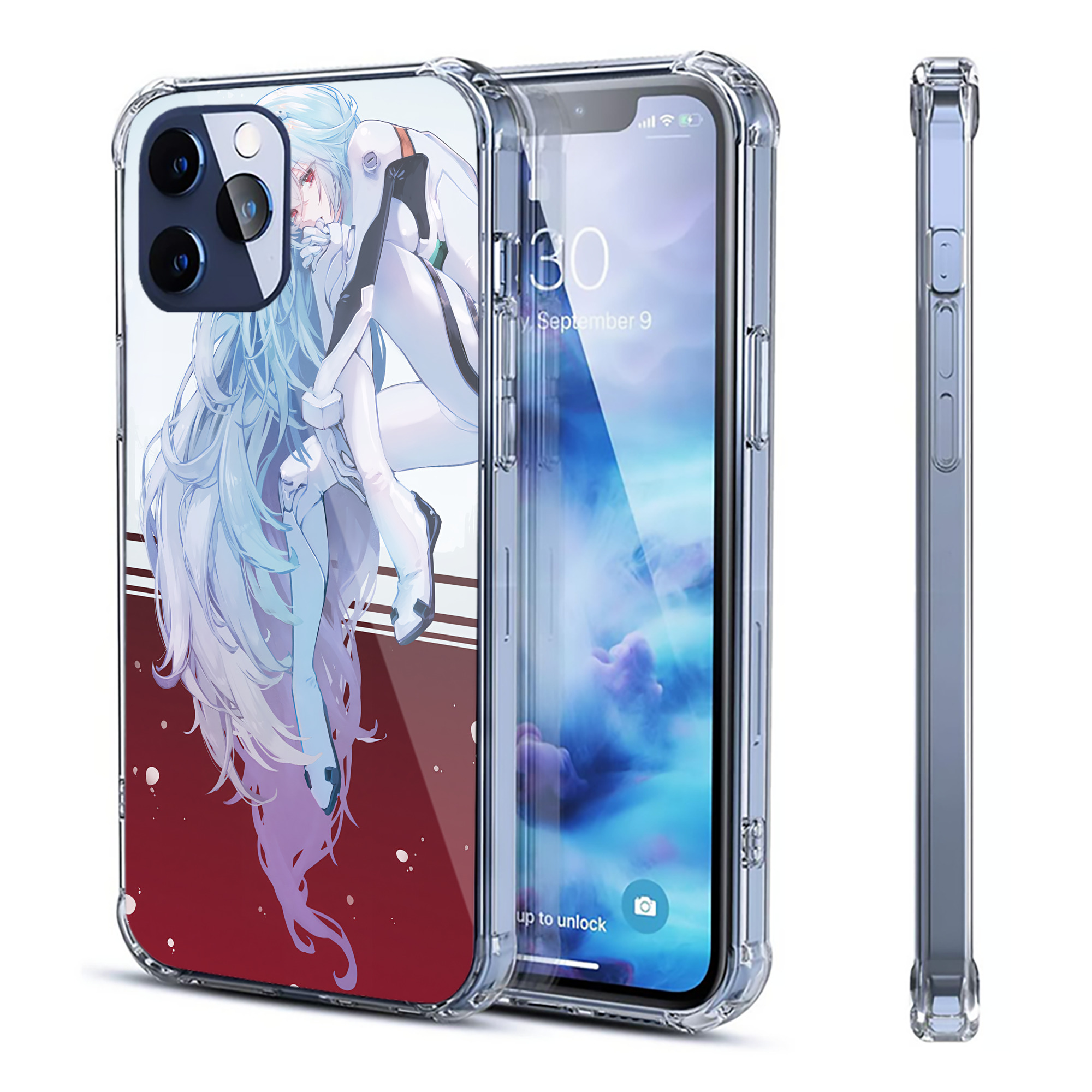 （画像用） EVA 新世紀エヴァンゲリオン 【iPhone 12シリーズ対応】透明スマホケース（クリアソフトケース）
